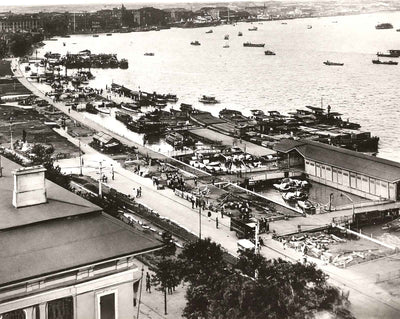 The Bund, Shanghai, China vintage photo print