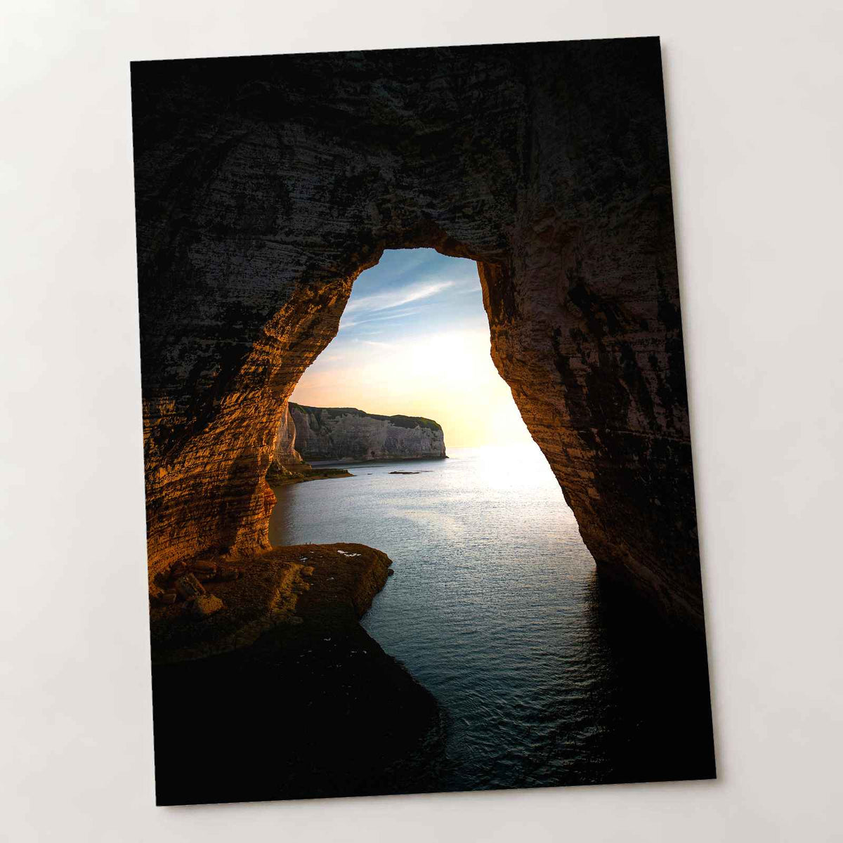 Ocean Inside a Cave in Étretat by Mikita Chyrkun Photo Print Wall Decor