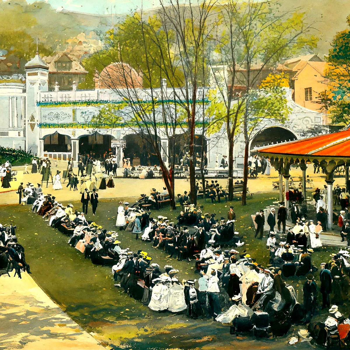 Ingersolls Luna Park, Pittsburgh PA in 1906 art print