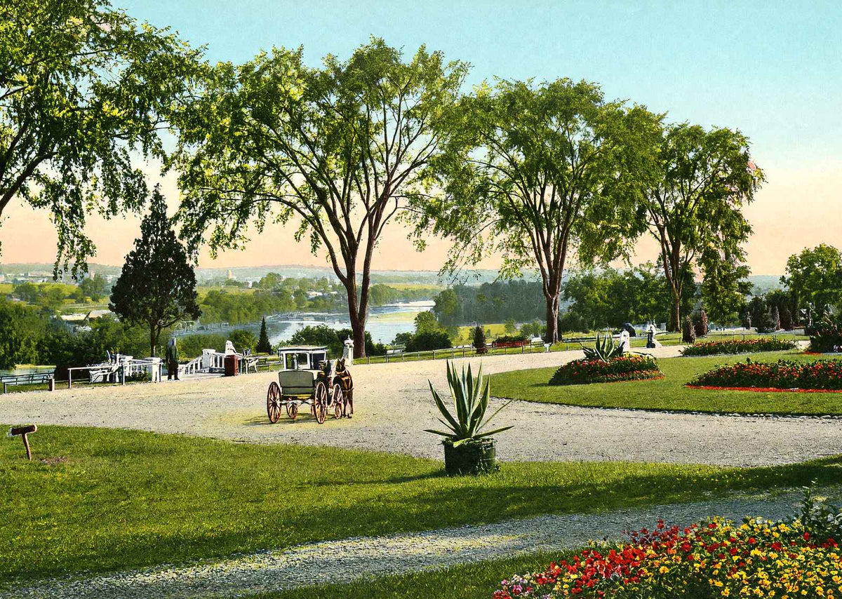 Esplanade at East Side Park, Paterson, NJ vintage print