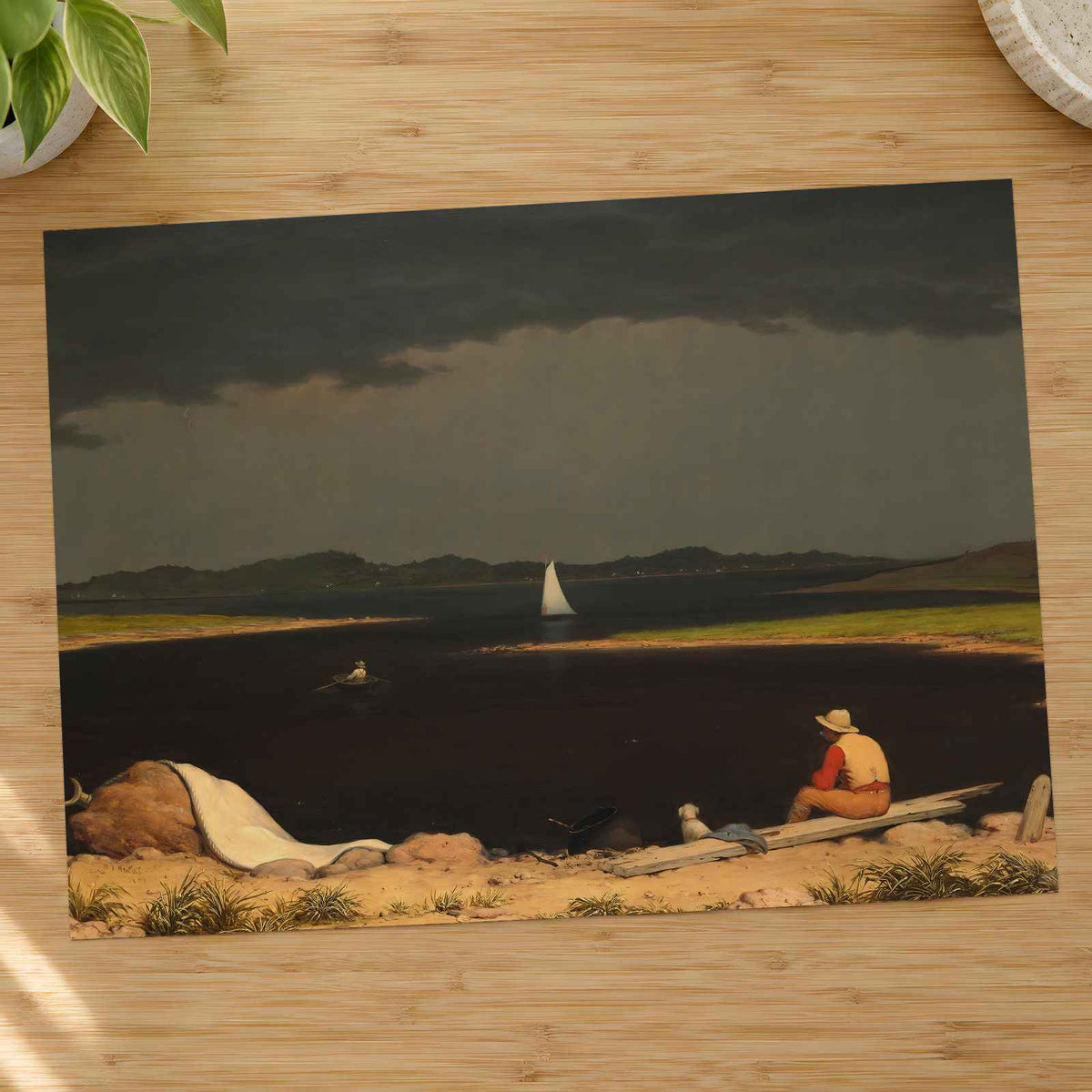 Approaching Thunder Storm art print by Martin Johnson Heade (1859)