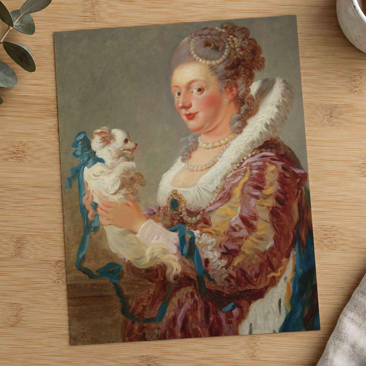 Marie Emilie Coignet de Courson art print by Jean Honoré Fragonard (1764)