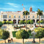 The Palace, Havana, Cuba in 1913 vintage print