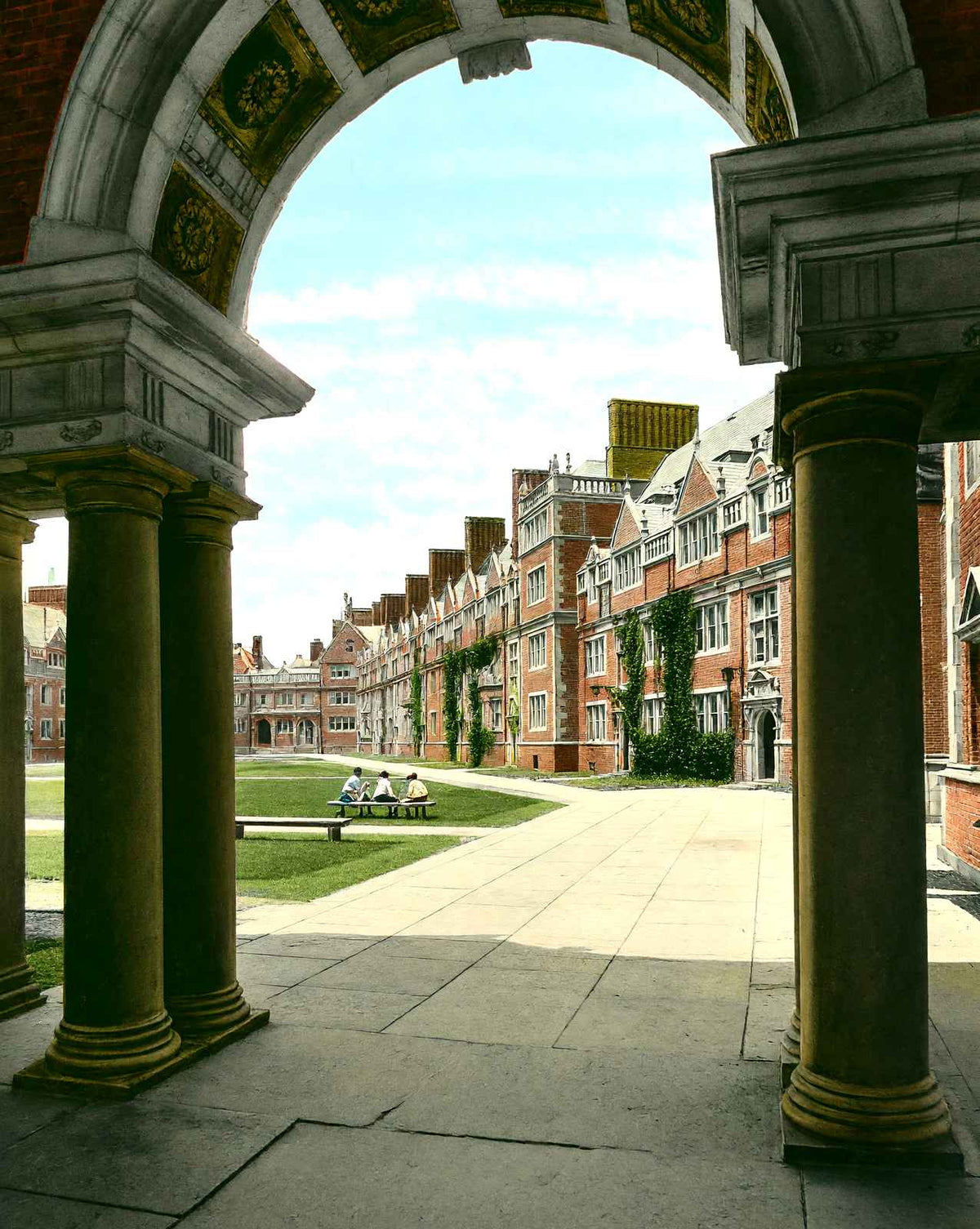 Dormitories, Univ of Penn, Philadelphia PA vintage print