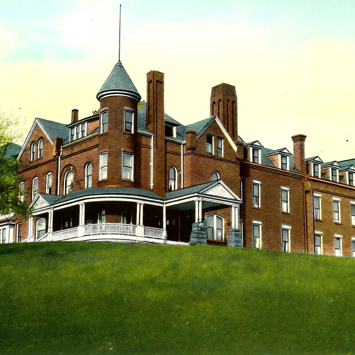 Shenango Valley Hospital, New Castle, PA 1906 vintage print