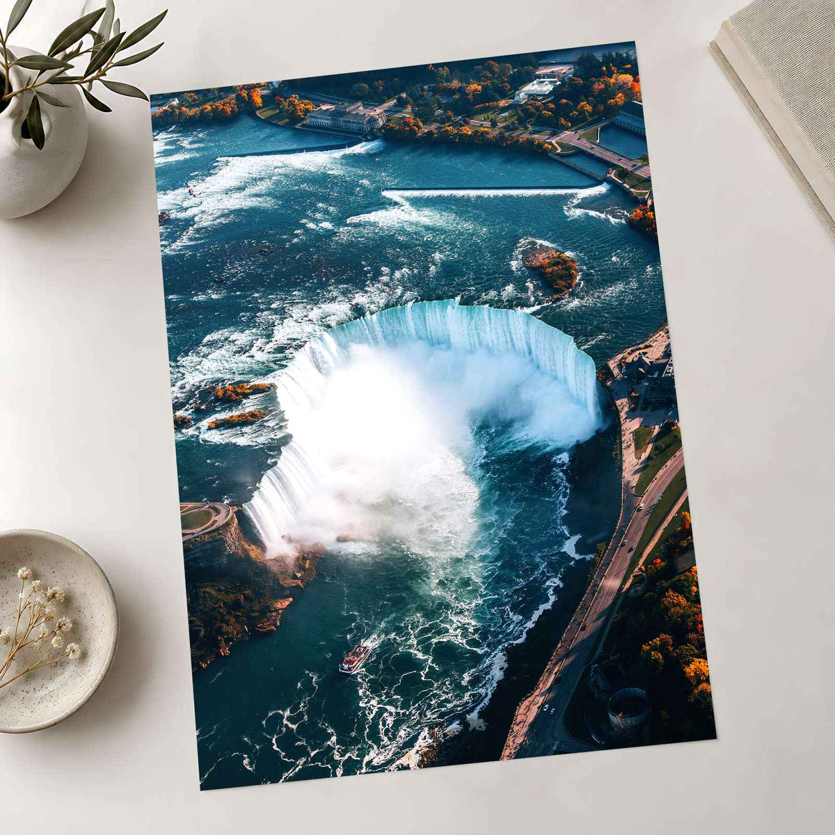 Niagara Falls from Above Photo Print Wall Decor