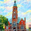 City Hall, Charlotte, NC in 1906 art print