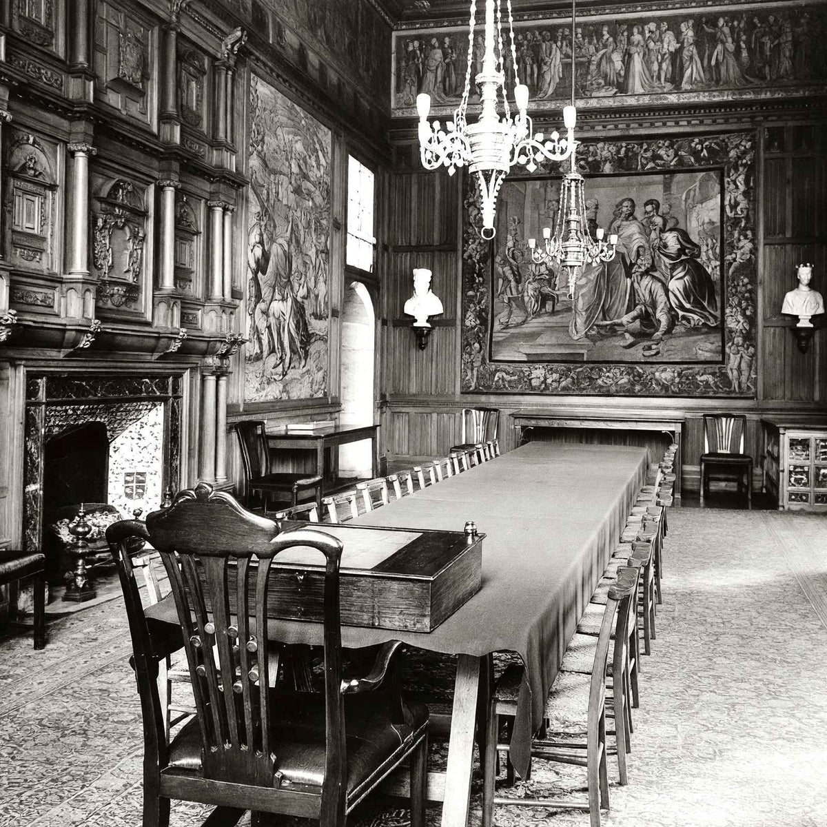 Jerusalem Chamber, Westminster Abbey in 1935 vintage print