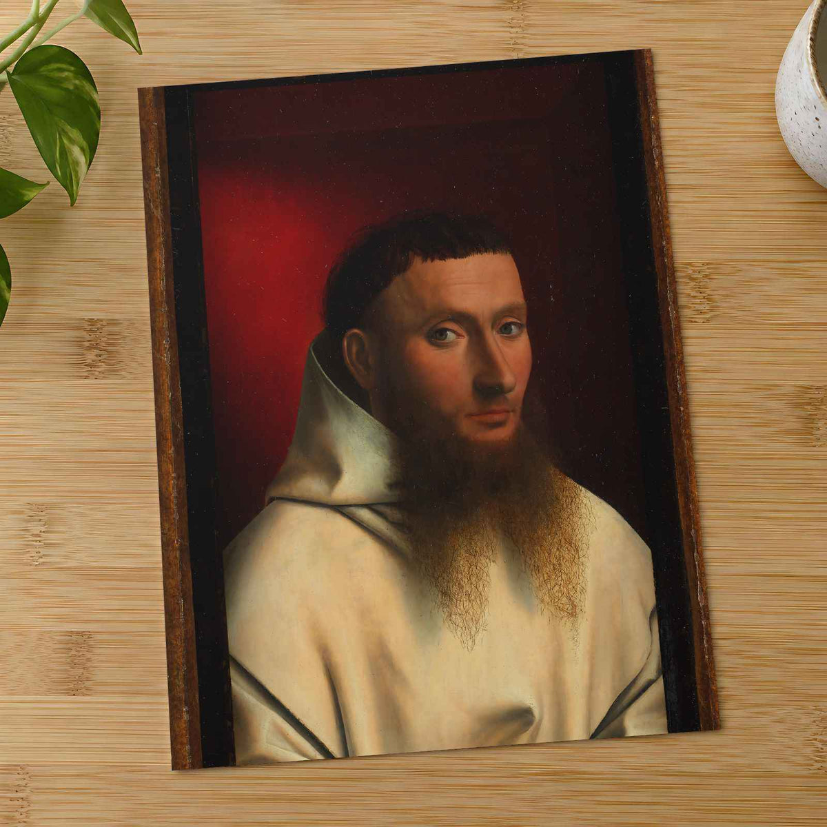 Portrait of a Carthusian art print by Petrus Christus (1446)