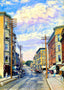 Milwaukee Street, Janesville, WI in 1905 art print