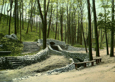 Mineral Springs Park, Reading, PA in 1907 vintage print