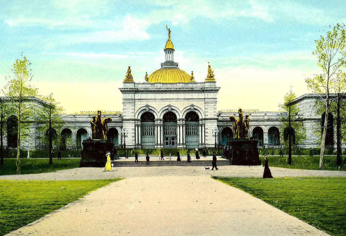 Memorial Hall Fairmount Park, Philadelphia PA vintage print