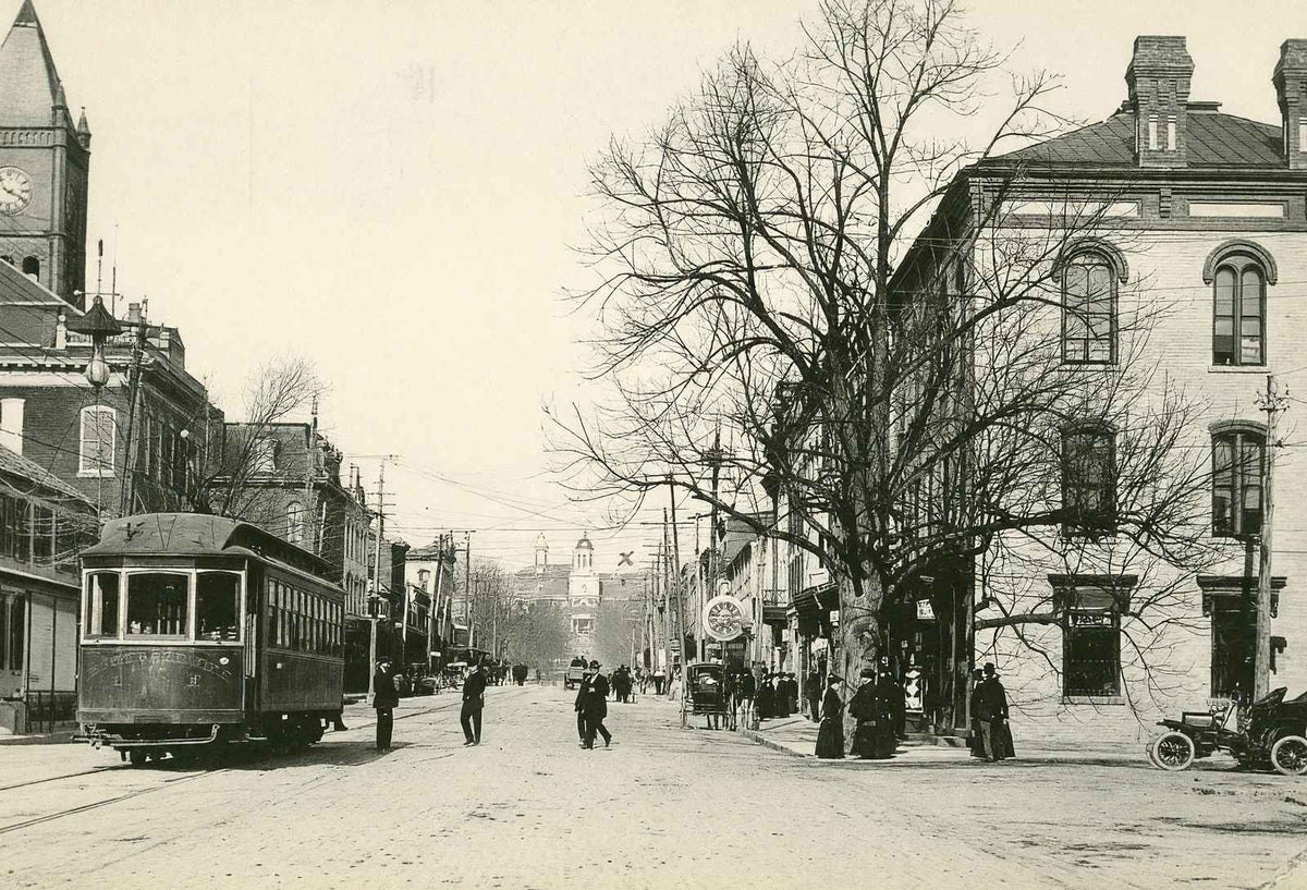 First National Bank, Bloomsburg, PA 1905 vintage print