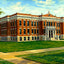 Kimberly High School, Neenah, WI in 1905 art print