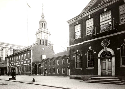 Independence Hall, Philadelphia PA in 1904 restored photo print
