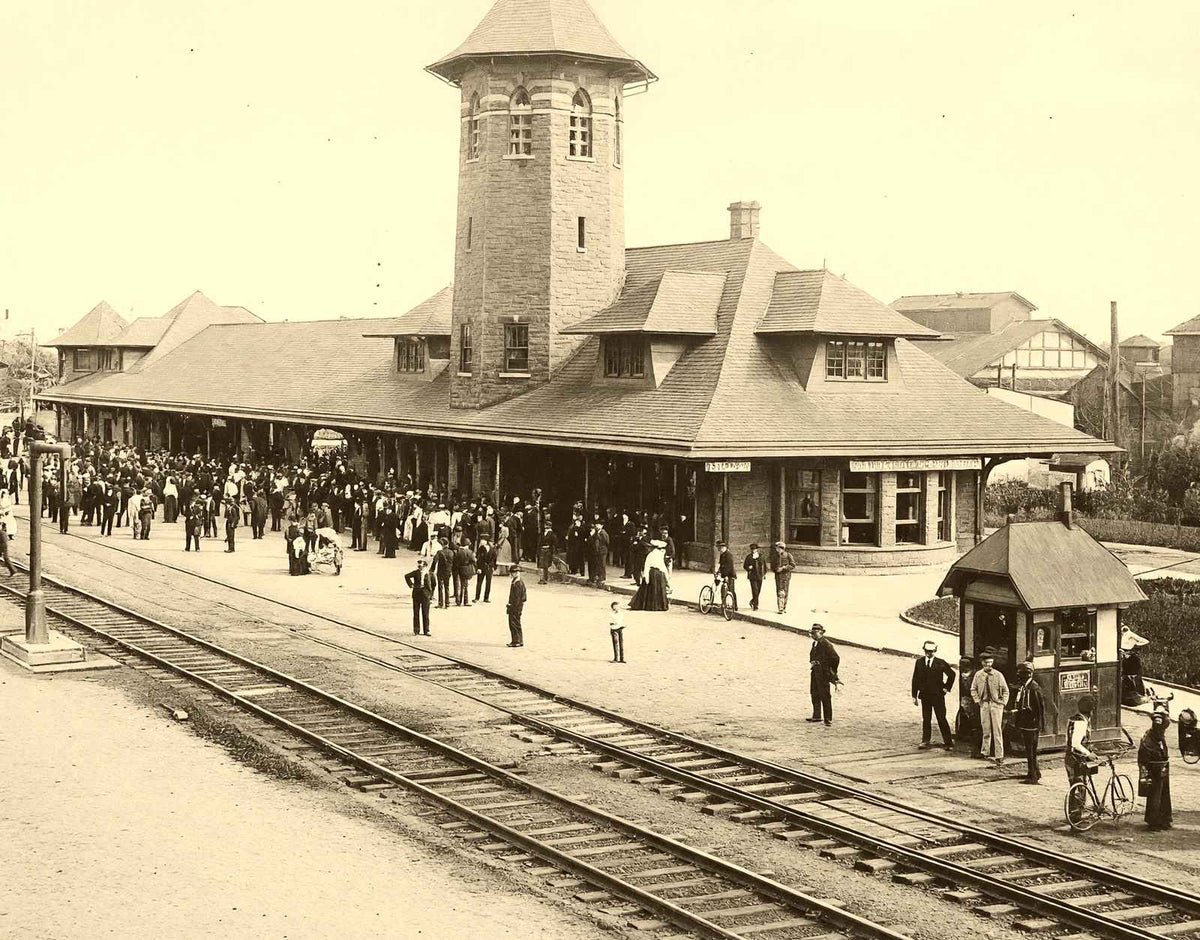 Philadelphia & Reading Depot, Lebanon PA 1905 restored photo print