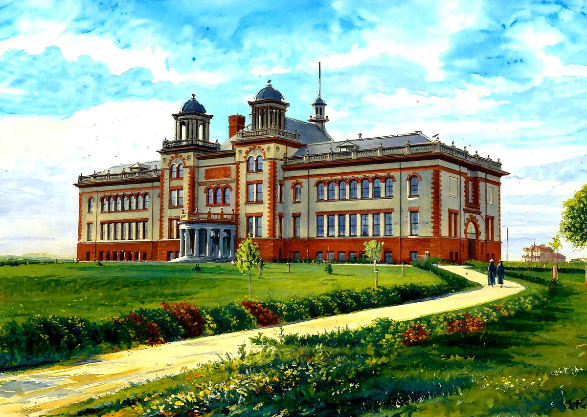 Normal School, Superior, WI in 1906 art print
