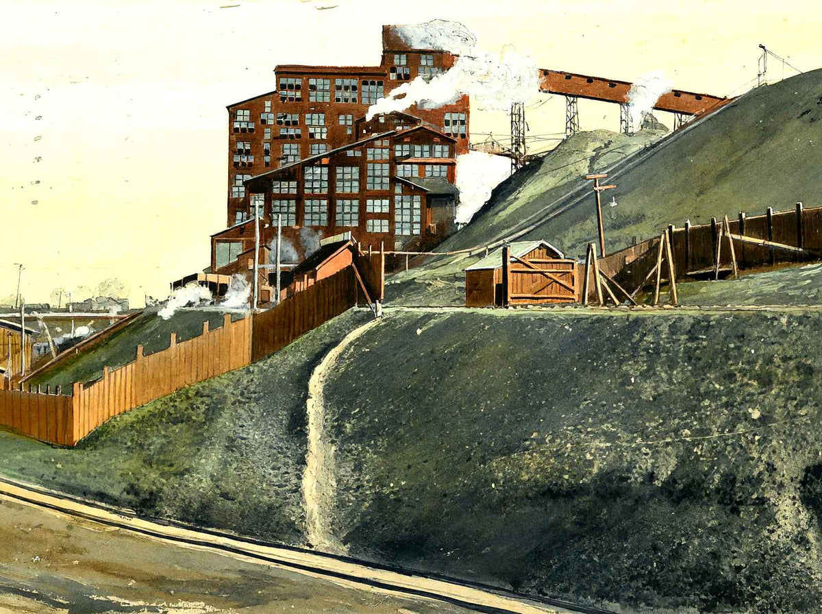 Coal Breaker, Wilkes-Barre, PA in 1907 art print