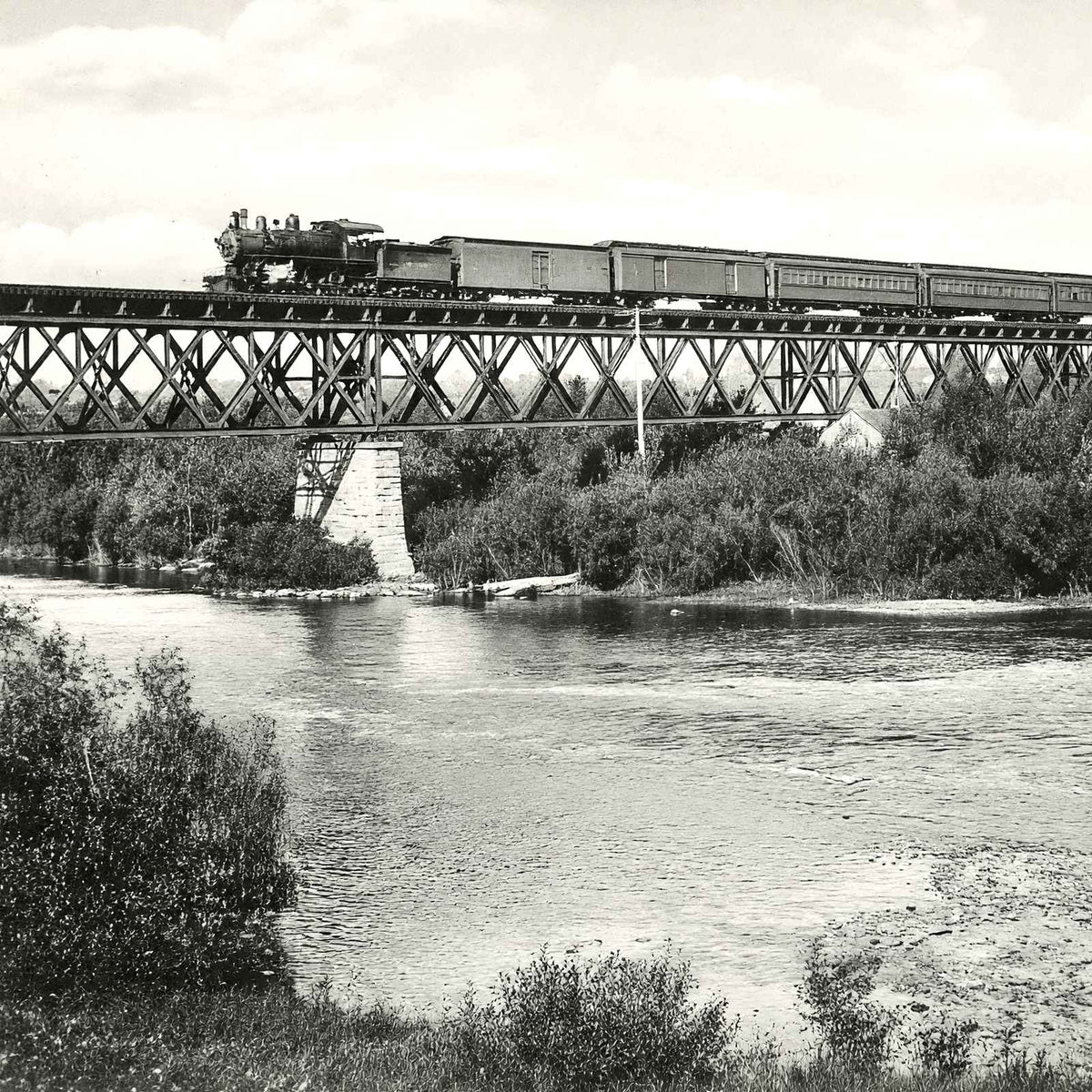 Rock River Railroad Bridge, Janesville WI photo print