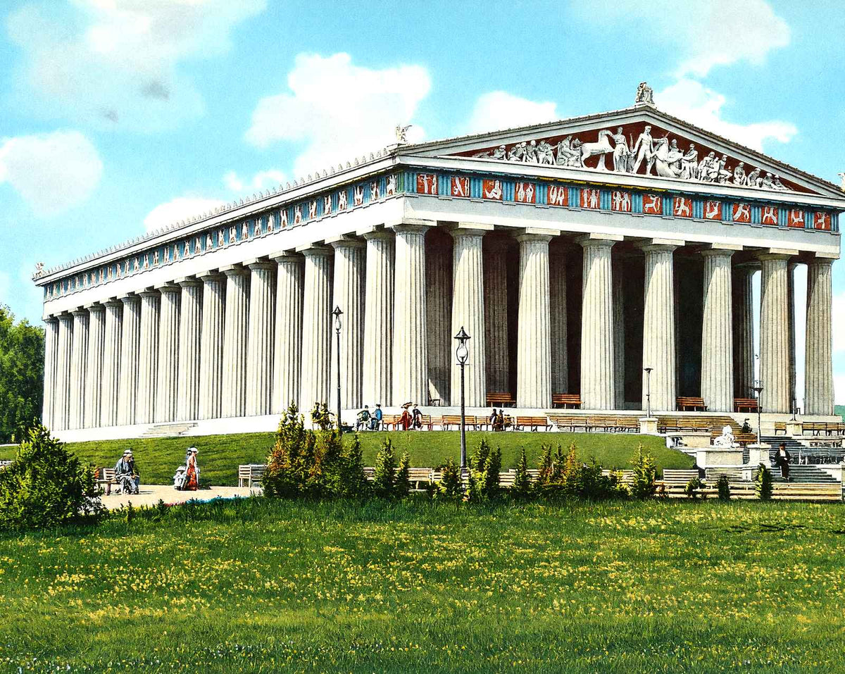The Parthenon, Nashville, TN in 1906 vintage print