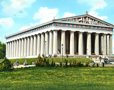 The Parthenon, Nashville, TN in 1906 vintage print