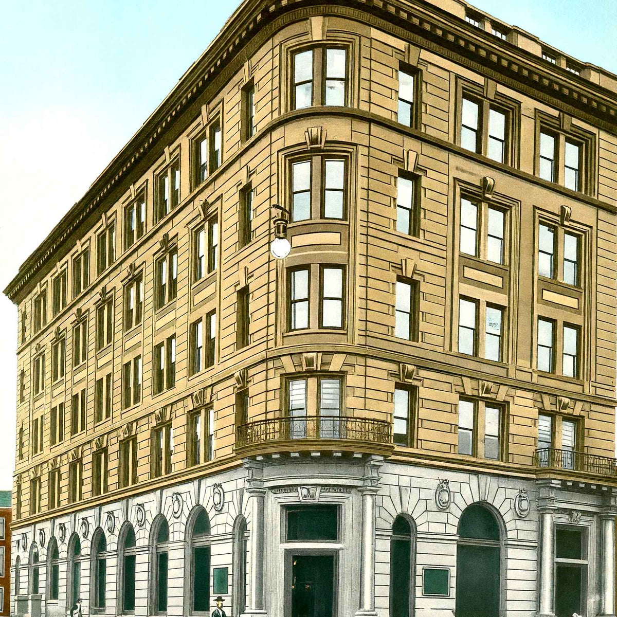 Trust Building, Altoona, PA in 1906 vintage print
