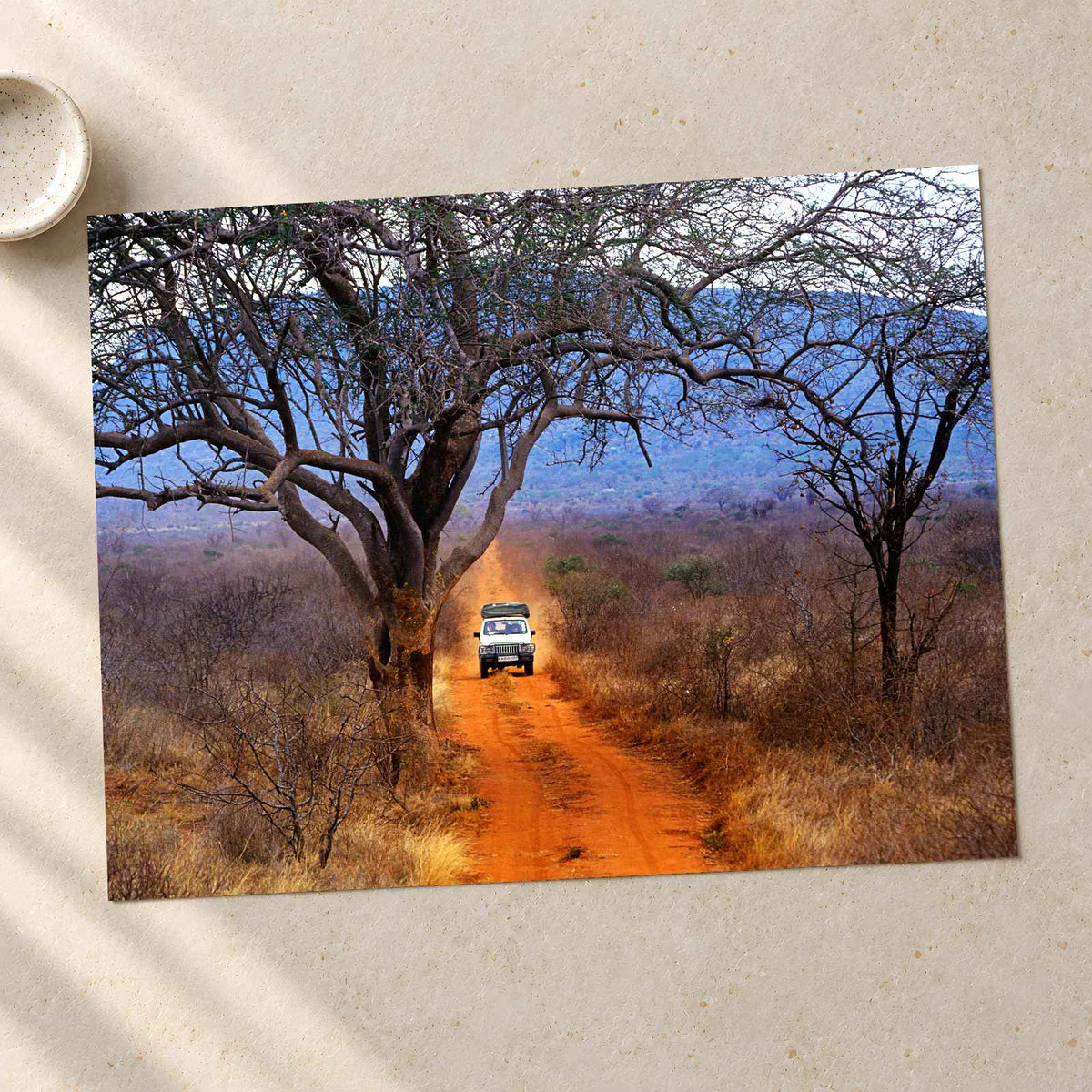 African Safari Truck in Kenya Photo Print Wall Decor