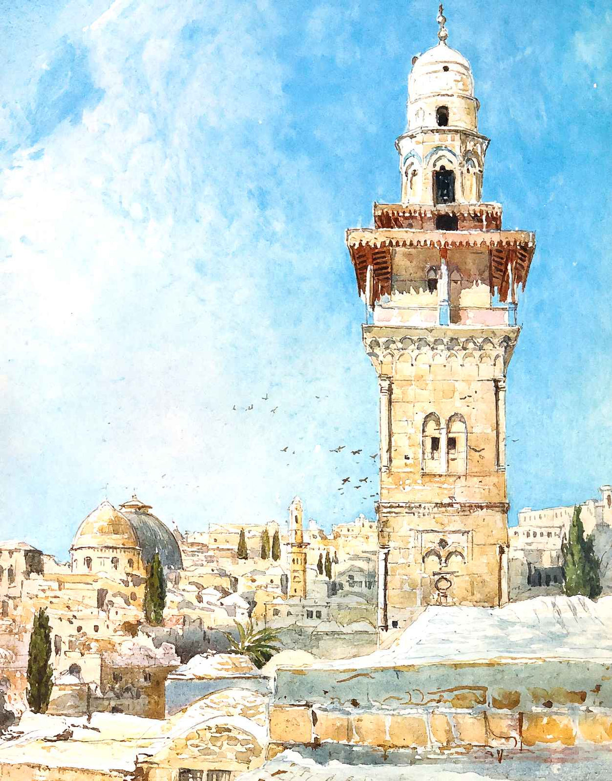 Temple Area, Jerusalem art print