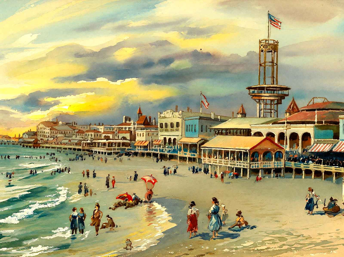 Revolving Observation Tower, Atlantic City art print