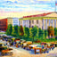 Market Day at Court Square, Nashville, TN art print