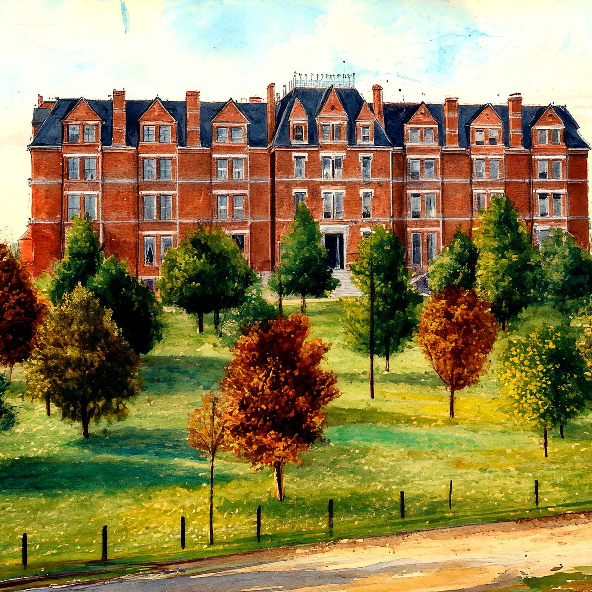 Main Building, Fisk University, Nashville, TN art print