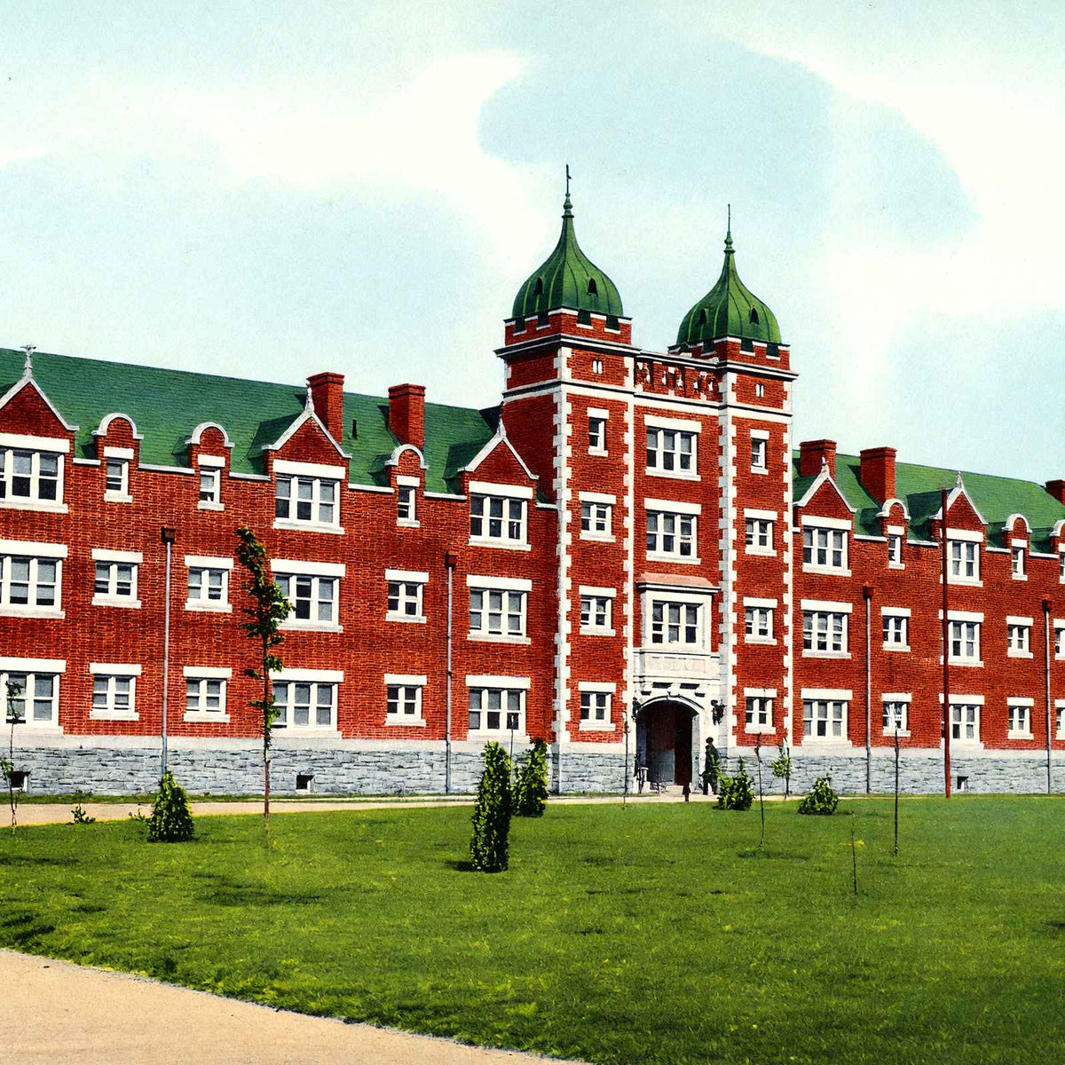 Berks Hall, Muhlenberg College, Allentown, PA vintage print