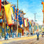 Nanking Road, Shanghai, China art print