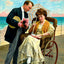 A Strategic Move, Atlantic City, NJ in 1907 art print