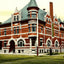 Ymca Building, Janesville, WI in 1907 vintage print