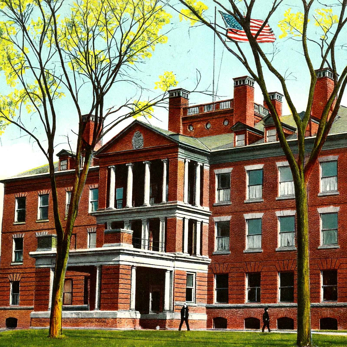 State Hospital, Harrisburg, PA 1907 vintage print
