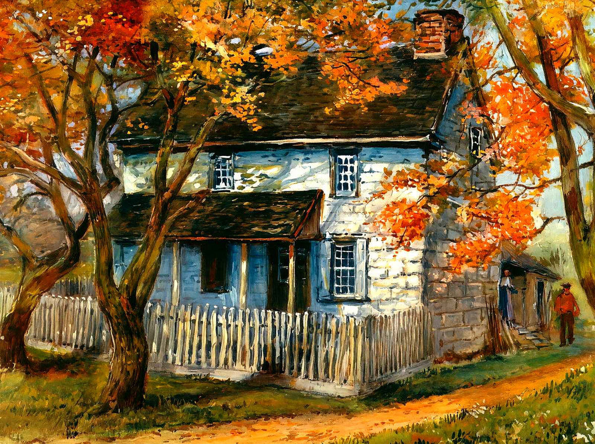 Cornwallis HQ, Valley Forge PA in 1907 art print