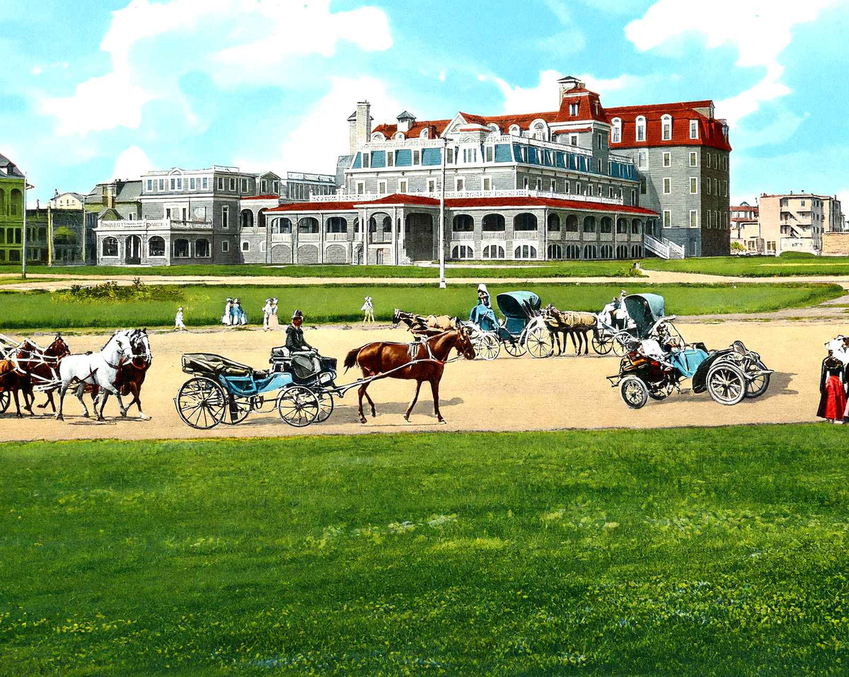 Coleman House, Asbury Park, NJ in 1905 vintage print