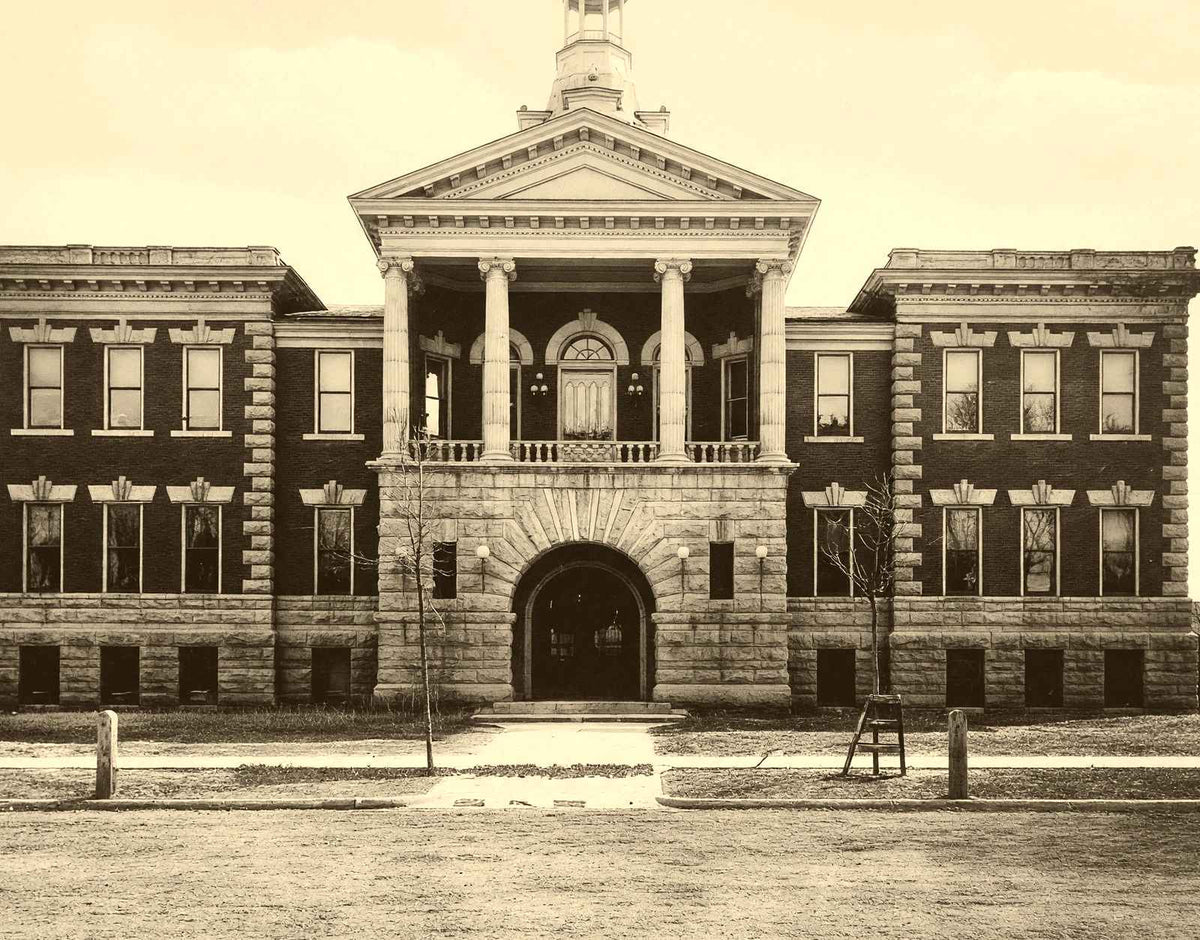 Historic City Hall Green Bay WI in 1904 restored photo print