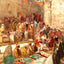 Forecourt of Holy Sepulchre, Jerusalem (1905) painting