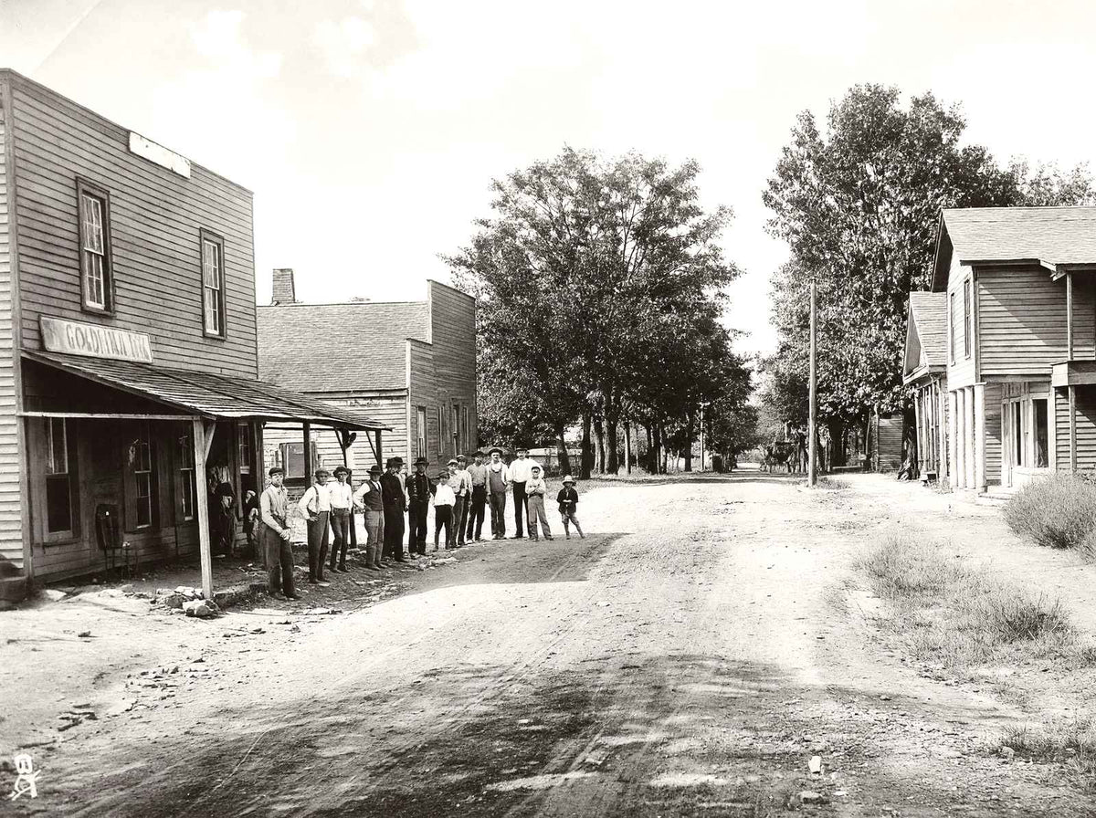 Gold Hill Village, NC's Great Mining Center vintage photo print
