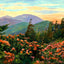 Mt Mitchell, Asheville, NC in 1906 art print