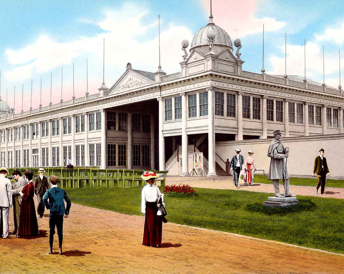 New Casino, Asbury Park, NJ in 1905 vintage print