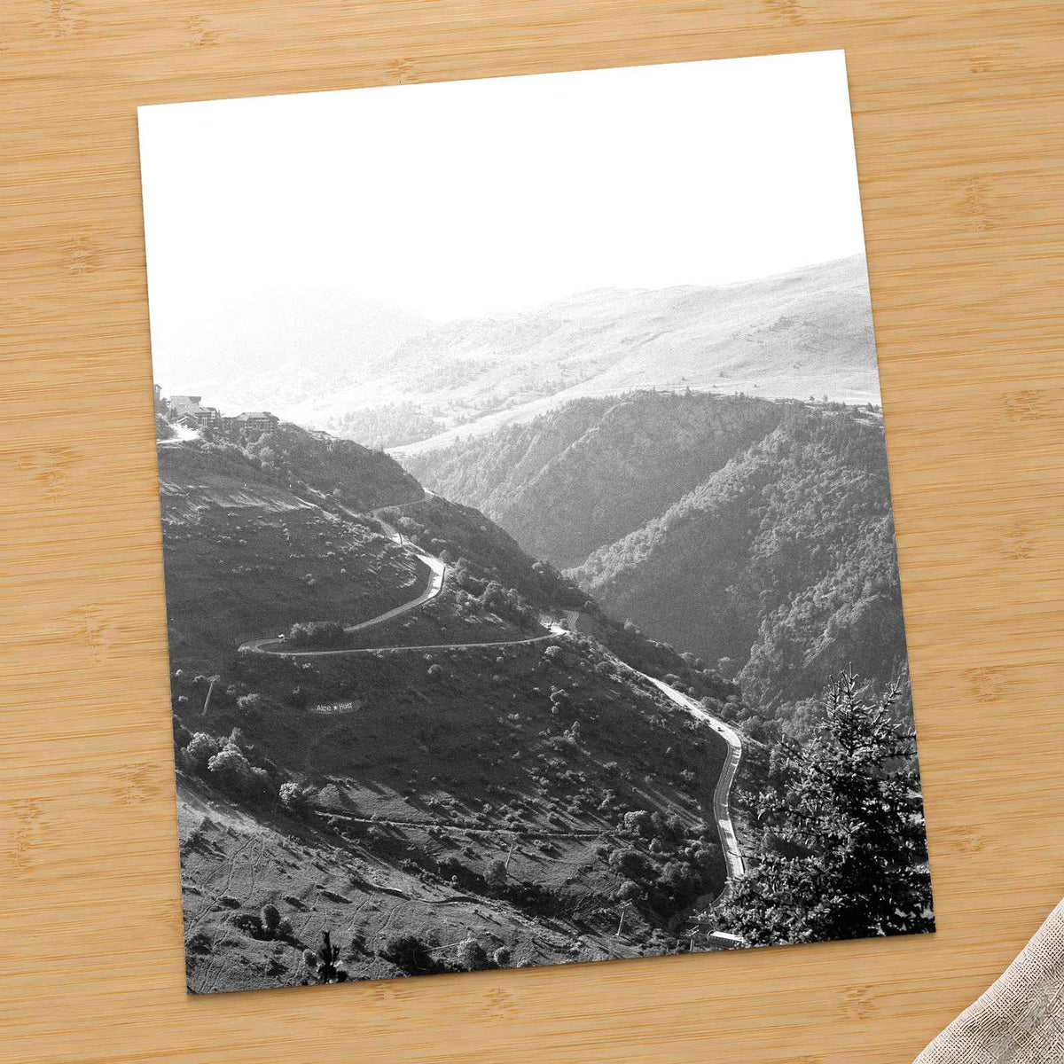 French Alps Black and White by Annie Spratt Photo Print Wall Decor