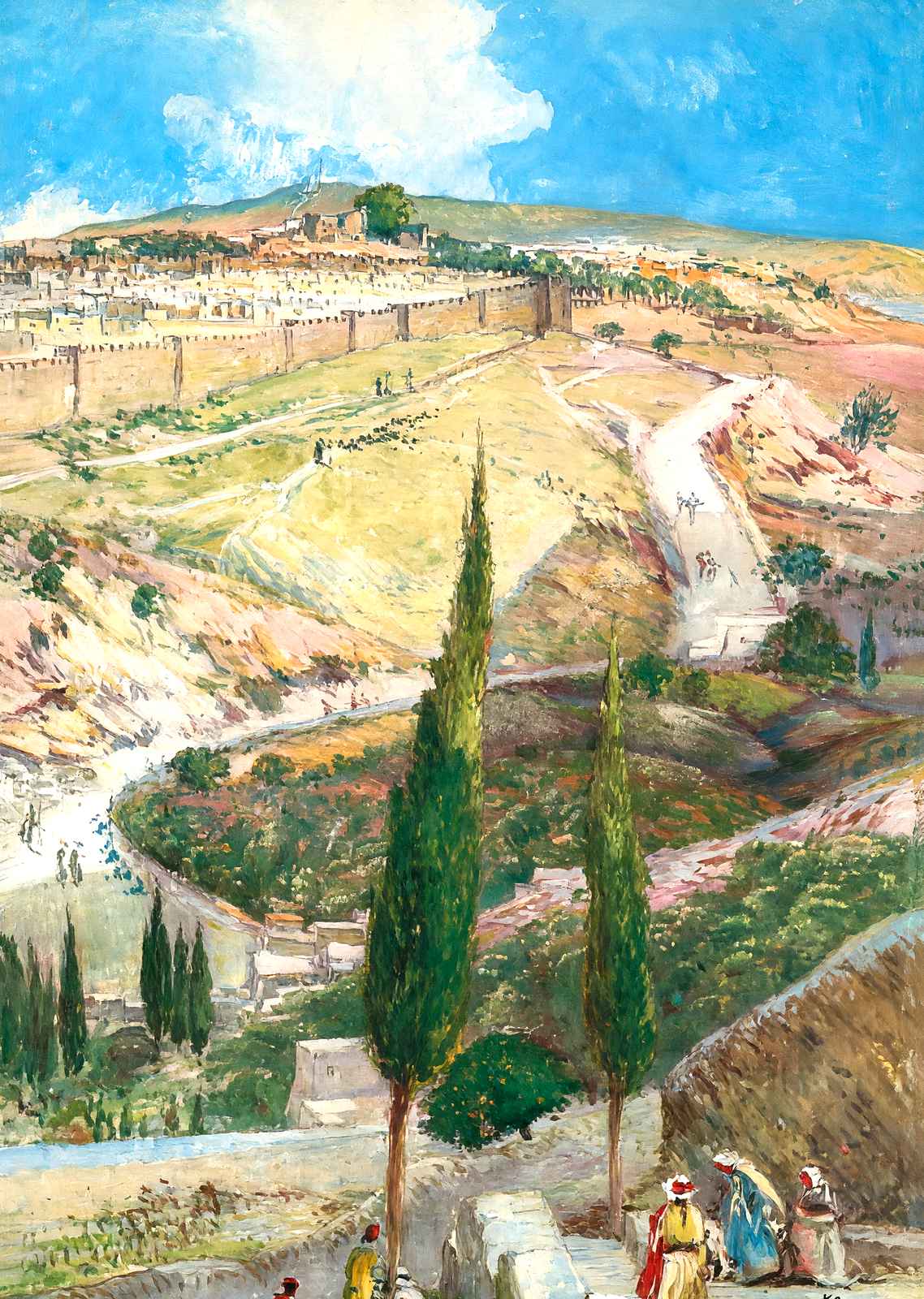 Jerusalem from Mount of Olives art print