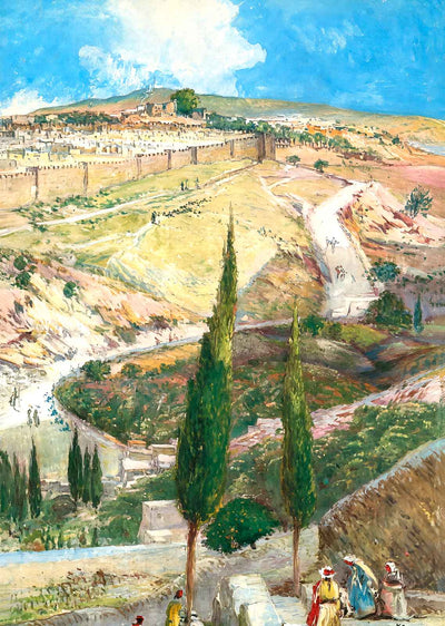 Jerusalem from Mount of Olives art print