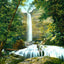 Falling Water, Waldens Ridge, TN in 1905 painting