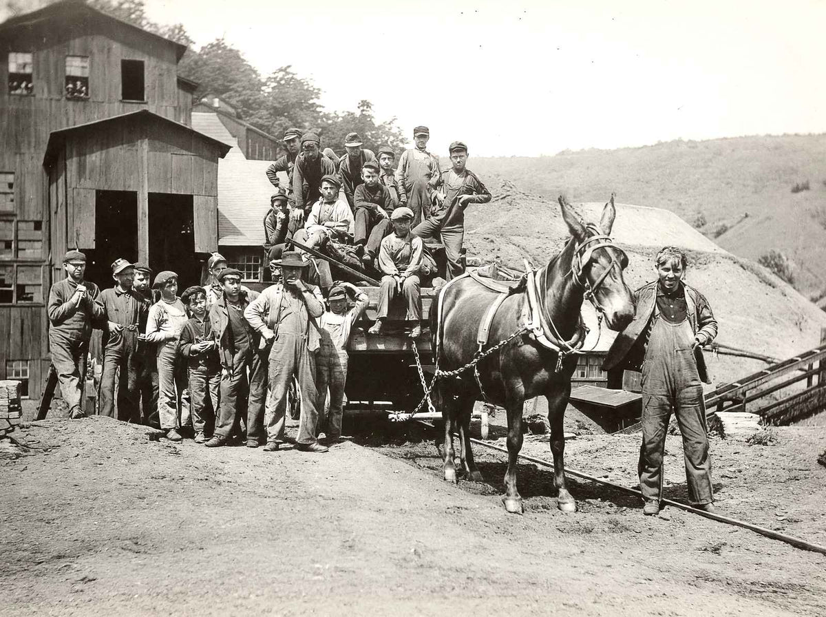 Noon Hour, Potts Colliery, Ashland, PA 1906 photo print