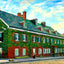 Widows House, Bethlehem PA in 1912 art print
