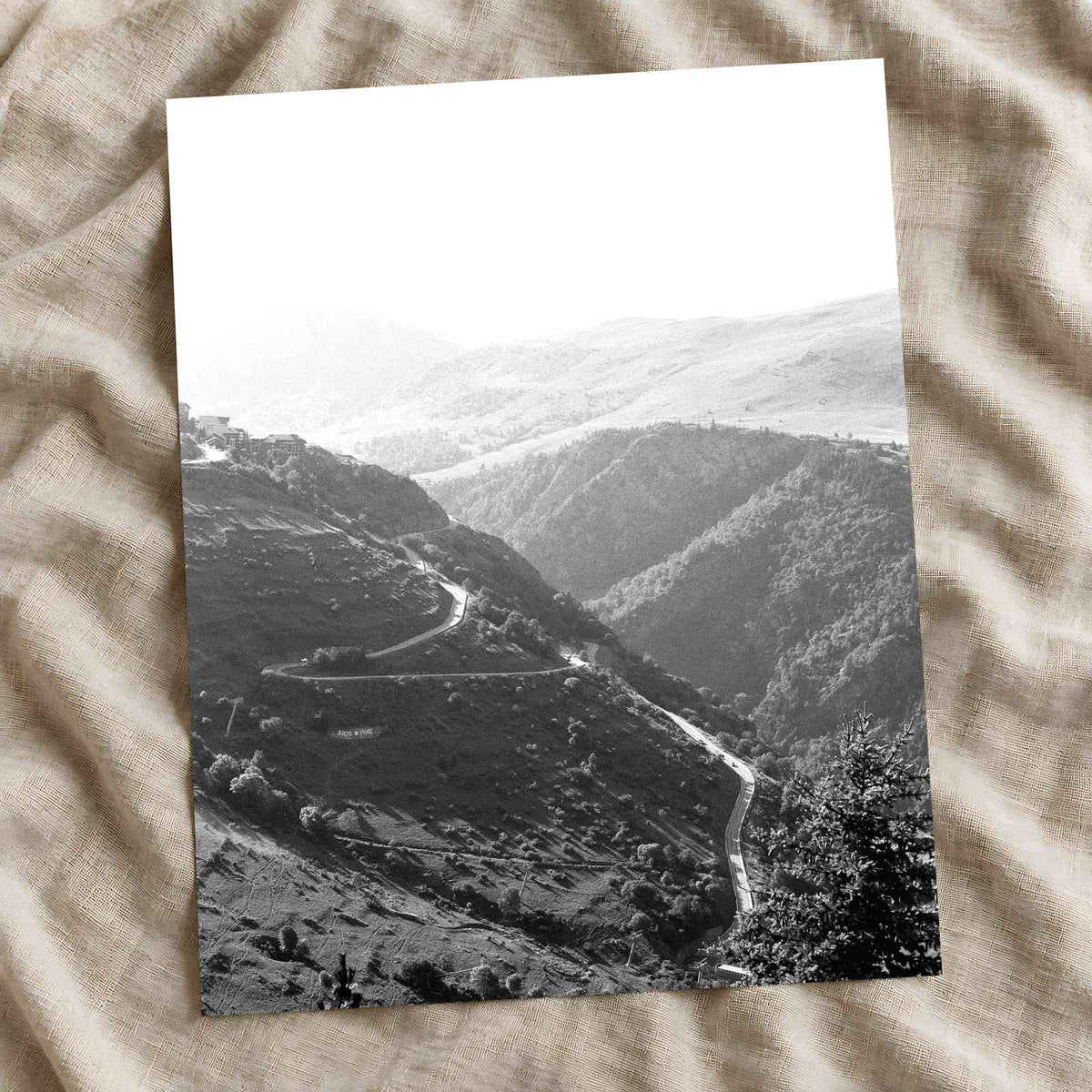 French Alps Black and White by Annie Spratt Photo Print Wall Decor